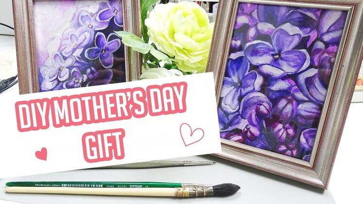 DIY Watercolor Painting - Mother's Day Gift Idea!
