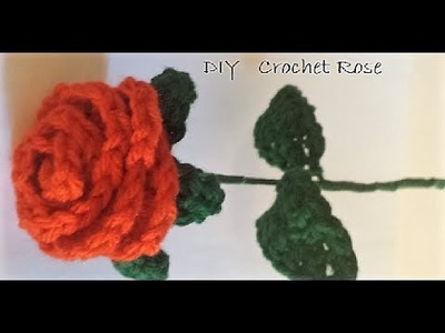 Easy Crochet Rose Tutorial for the Beginner