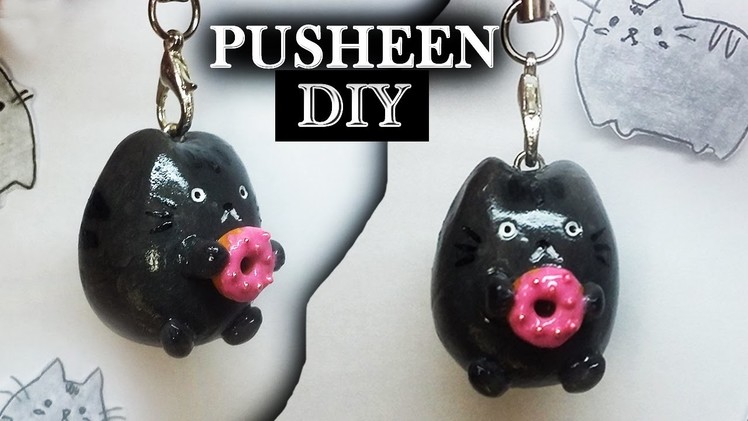 EASY DIY CHARM | How to make Pusheen - Polymer Clay Tutorial