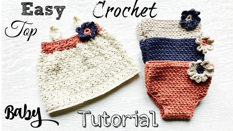 Easy  Newborn Baby Crochet Top Tutorial