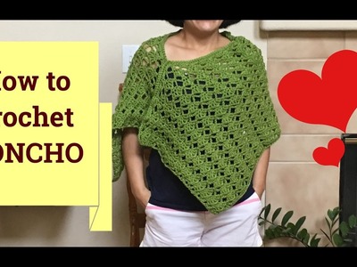 Easy to crochet PONCHO