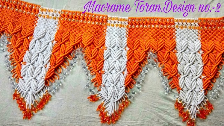 Easy Tutorial of Macrame Toran {Design no-02}, in Hindi