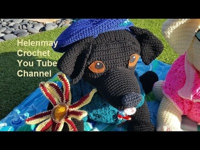 Helenmay Crochet Large Labrador Retriever Amigurumi Dog Part 1 of 3  DIY Video Tutorial
