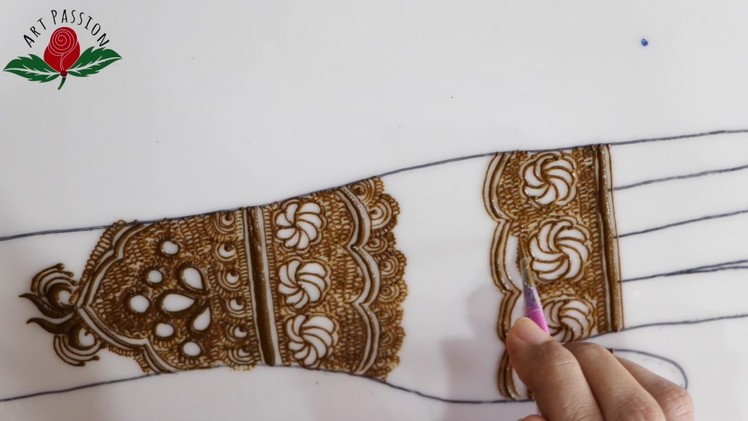 Highly requested kashee inspired simple semi bridal DIY henna design :Bridal episode 24