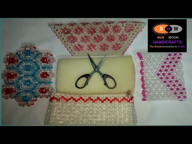 How to attach foam,cloth and chain inside the beaded bag.purse.cloth's bag