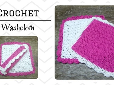 How To Crochet A Washcloth - SC.HDC.DC Textured Stitch Washcloth