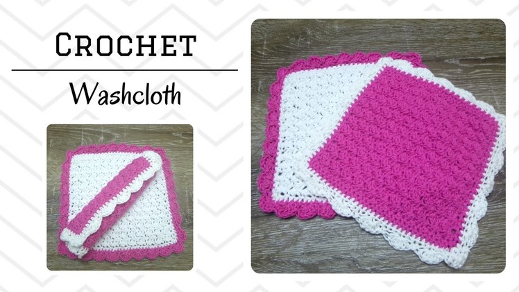 How To Crochet A Washcloth - SC.HDC.DC Textured Stitch Washcloth