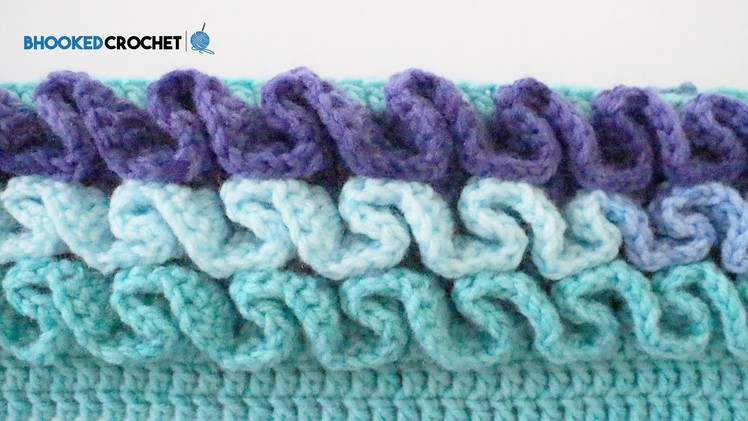 How to Crochet Ruffles Left Handed