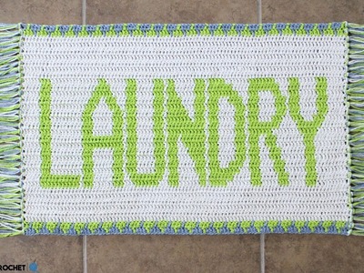 How To Crochet: Tapestry Crochet Laundry Rug