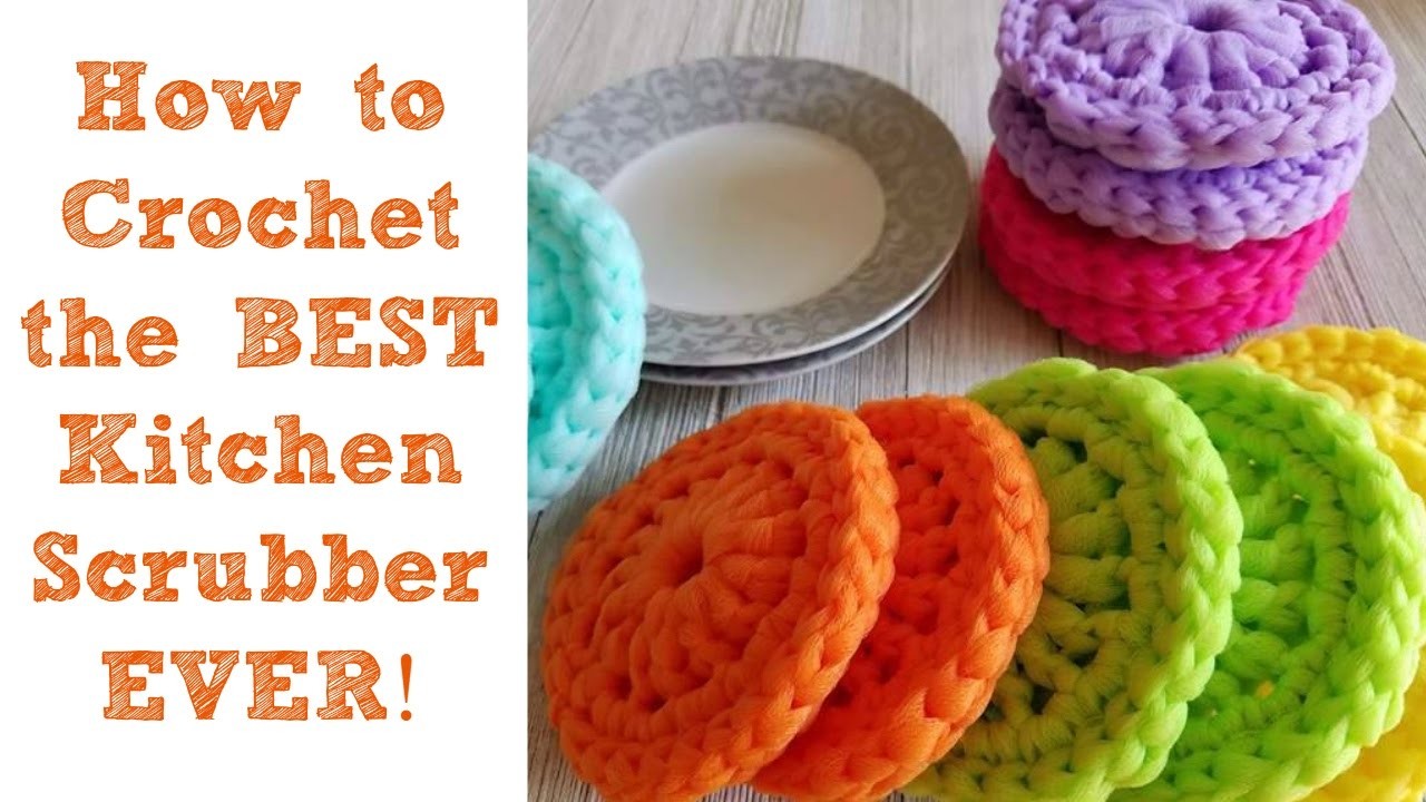 How To Crochet The BEST Kitchen Scrubber Ever   How To Crochet The Best Kitchen JauS O 