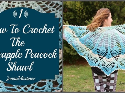 How to Crochet the Pineapple Peacock Shawl (PART 1)