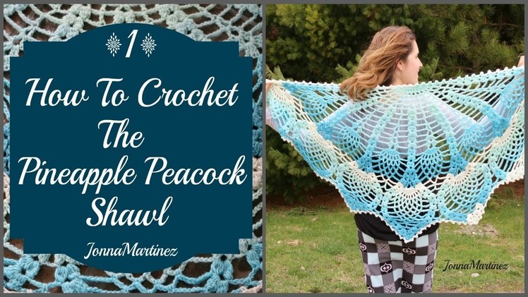 How to Crochet the Pineapple Peacock Shawl (PART 1)