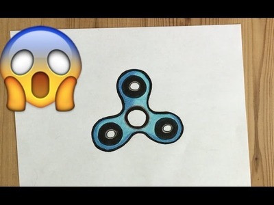 How to Draw a Fidget Spinner! (DIY tutorial)