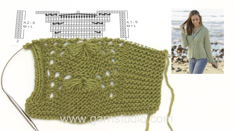 How to knit A.1 and A.2 for the jacket in DROPS 175-25