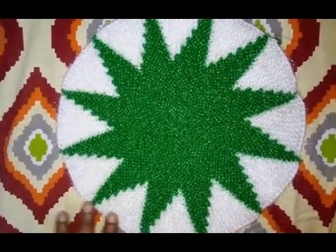 How to Knit a Two Color Thalposh.Mat(Design-2)|Hindi