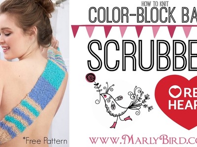 How to Knit Color Block Back Scrubber