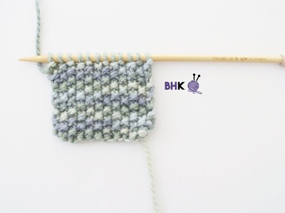 How to Knit the Seed Stitch Left Handed
