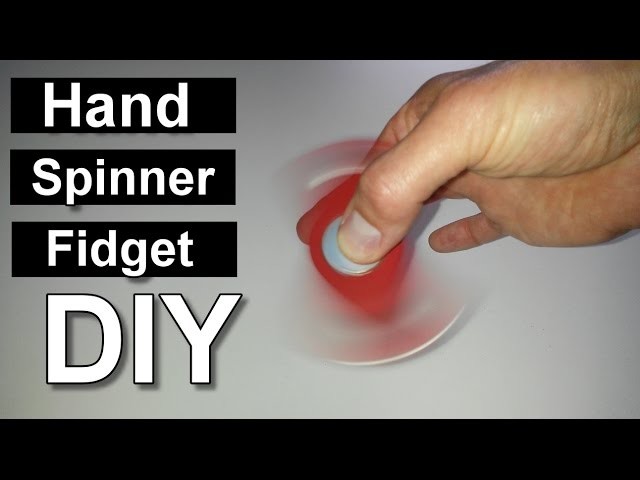 How to make a cheap Fidget Hand Spinner without Ball Bearing - DIY Homemade Fidget Toy. Selfmade