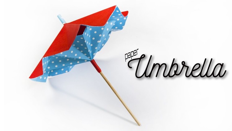 How to make a paper umbrella that opens and closes ???? DIY Paper Umbrella