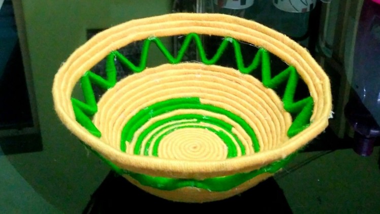 How to make a woollen fruit bowl (also using newspaper)