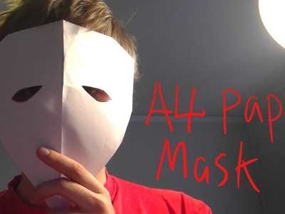 How To Make A4 Paper Mask (easy origami)