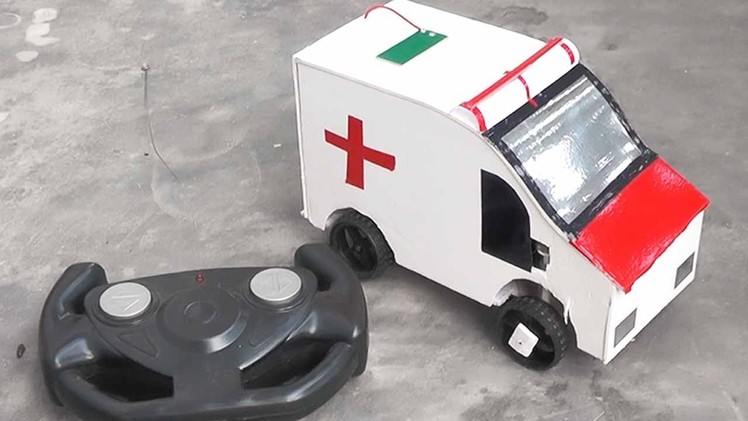 How to make amazing rc remote control ambulance car diy at home