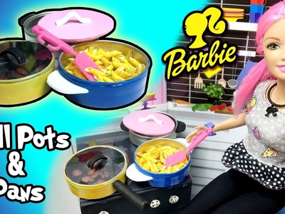 How To Make Cooking Pot And Pan for Barbie Doll - DIY Easy Doll Crafts - Making Kids Toys