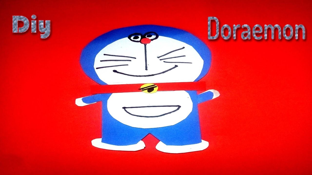 How to make doraemon with paper - diy - easy origami