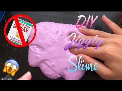 How To Make JIGGLY.GLOSSY SLIME With NO BORAX!! DIY Clicky Slime NO BORAX!!