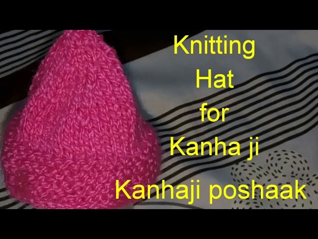 How to make. Knitting. Cap. Hat. of. Kanha ji. Laddu gopal. Bal gopal. Thakur ji
