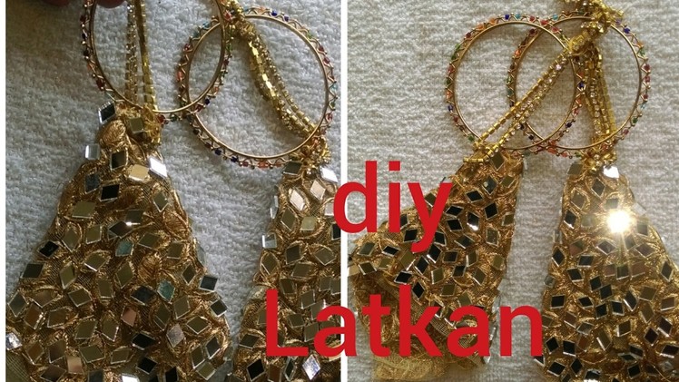 HOW TO MAKE LATKAN.TASSELS FOR INDIAN OUTFIT| DIY USING BANGLES|