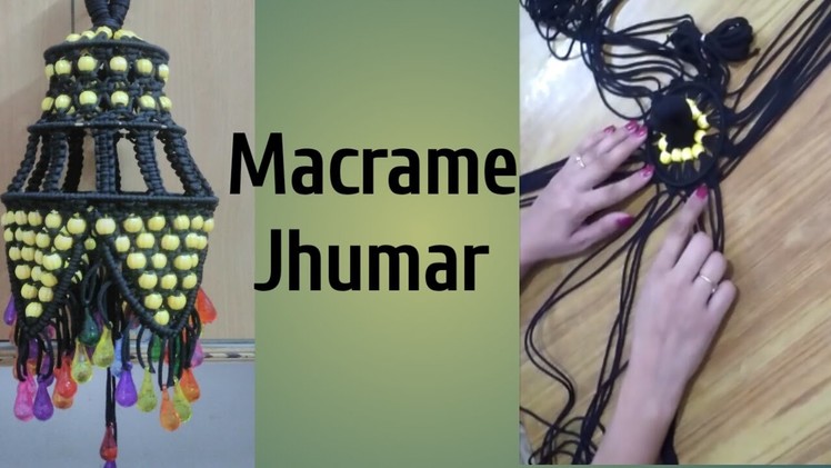 How to make macrame Jhumar tutorial-DIY