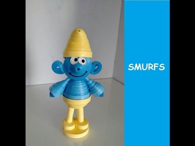 How to make Paper SMURFS | Quilling | 3D | DIY