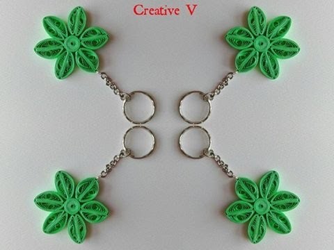 How to Make Quilling KeyChain. Tutorial. Design 4