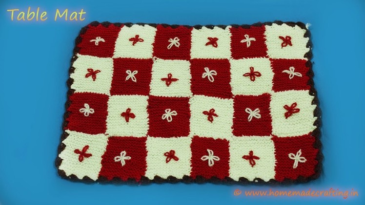 How to make Table Mat ׀ Knitting Mat ׀ Crochet Tutorial