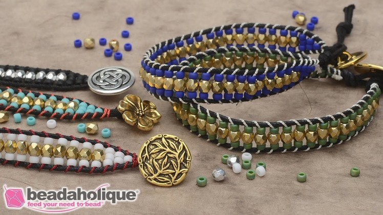 How to Make the Cotton Wrapped Loom Bracelet Kits by Beadaholique