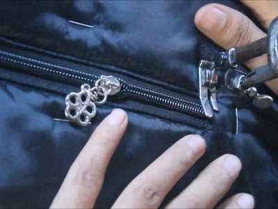 How to sew a neat inner bag granny with zipper pockets