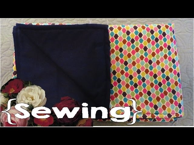 How to Sew a Small, Simple Blanket │ Throw, Lap Blanket, Baby Blanket ║ Simple Sewing #7