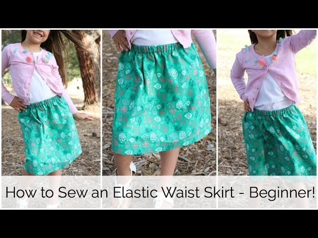 How to Sew an Easy Elastic Waist Skirt: Summer Skirt Series