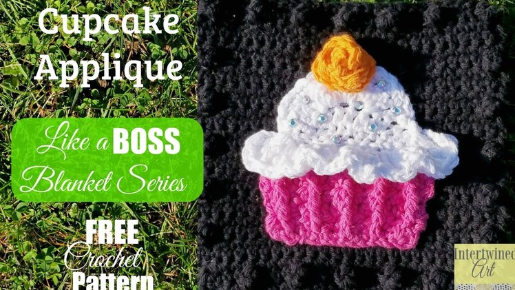 Like a BOSS Blanket Series Crochet Cupcake Square #17