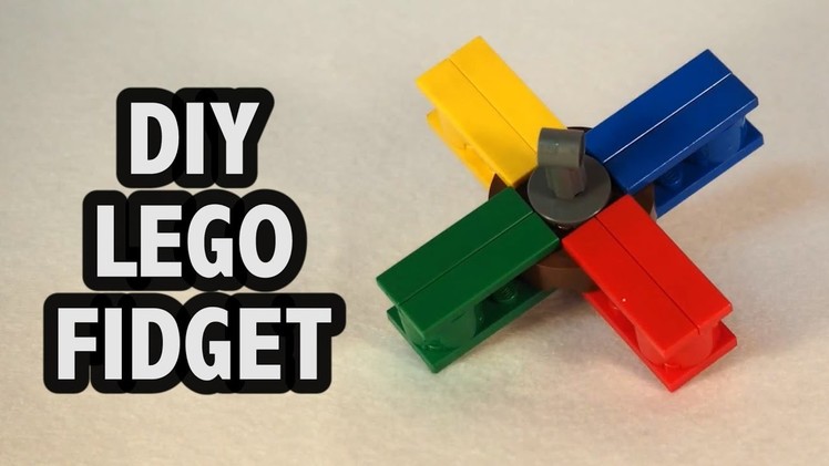 Make Your Own LEGO Fidget Spinner! Tutorial DIY How To Instructions