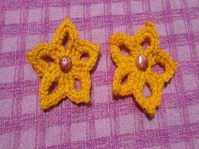 Making crochet star; [Hindi]