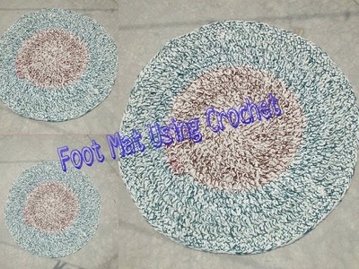 Making of Foot mat using crochet [Hindi]