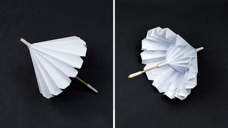 Paper Umbrella || It Opens And Closes (Complete Tutorial) || DIY