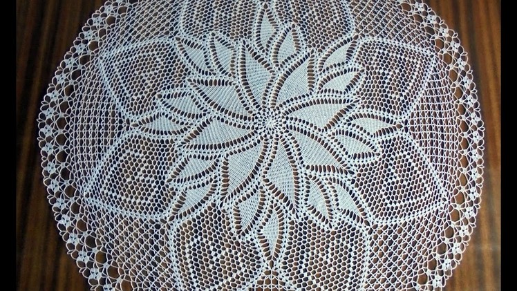 Round Hand Crochet White Doily. How to crochet.Beautiful doily.crochet diy.crochet inspiration