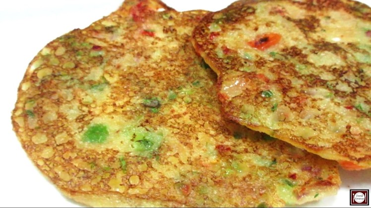 Suji Uttapam - Rava Uttapam - Instant Sooji Uttapam recipe - How to make suji uttapam - Food Forever