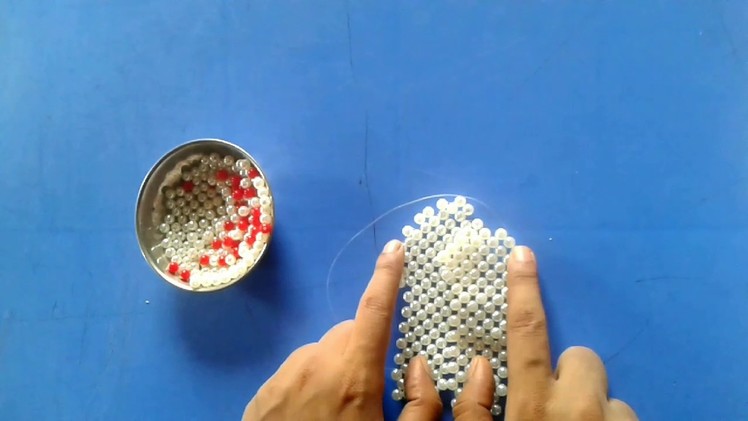পুতি দিয়ে জুতা তৈরি.How to make beads sandel.how to make beads shows.Dry craft beaded