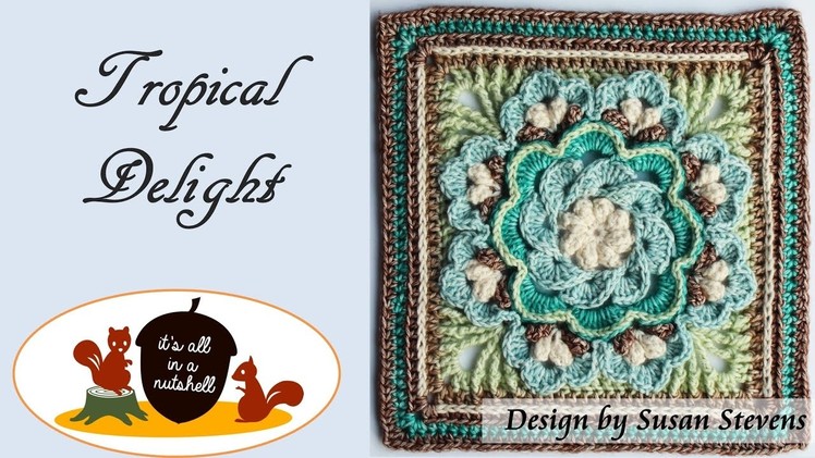 Tropical Delight - Crochet Square
