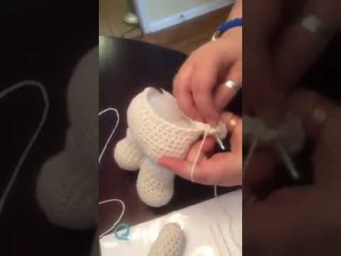 Weebee Doll - How to crochet on the arms, no sewing involved