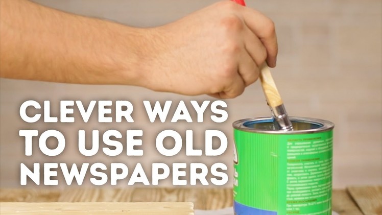 4 wonderful ways to reuse old newspapers l 5-MINUTE CRAFTS